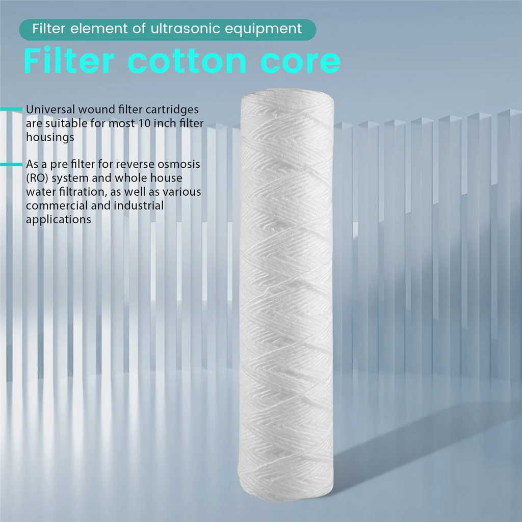 10 Micrometre String Wound Sediment Water Filter Cartridge (6 Pack)