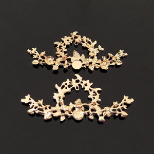 10 PCS Retro Metal Alloy Flowers Branches DIY Jewelry Making