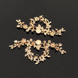 10 PCS Retro Metal Alloy Flowers Branches DIY Jewelry Making
