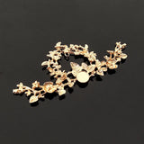 10 PCS Retro Metal Alloy Flowers Branches DIY Jewelry Making