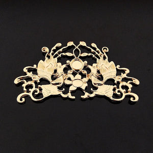 10 PCS KC Plated Metal Alloy Headwear Accessories for DIY Jewelry Making
