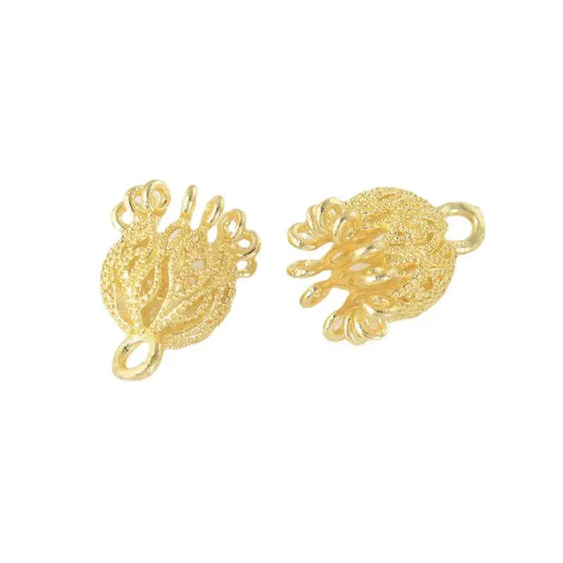 10x13mm 18K Brass Pendant Charms for Jewelry Making