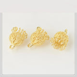 10x13mm 18K Brass Pendant Charms for Jewelry Making