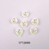 10 PCS Acrylic Petals Charms Pendant For Hairwear Earring Accessories DIY