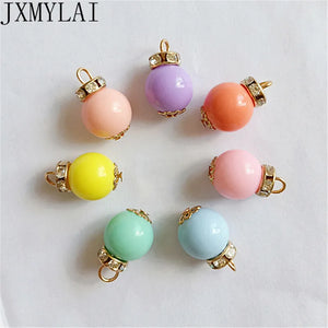 10 PCS 12*19mm Round Pendant Charm for Jewelry Making