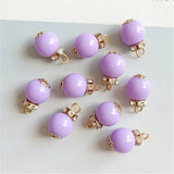10 PCS 12*19mm Round Pendant Charm for Jewelry Making