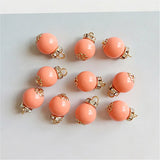 10 PCS 12*19mm Round Pendant Charm for Jewelry Making