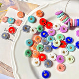 10 PCS Ceramic Heart Pendant Charms for Jewelry Making