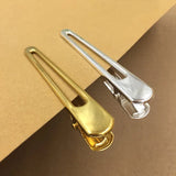 10 PCS Metal Hairgrips Hollow Hair Clip Gold/Silver Duck Clip