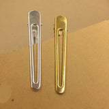 10 PCS Metal Hairgrips Hollow Hair Clip Gold/Silver Duck Clip