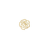 10 PCS 13mm Metal Copper Rose Flowers Stud Earrings DIY Accessories