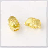 10 PCS 13x8mm Matte Plated Ingot Beads Spacer Alloy Loose Bead