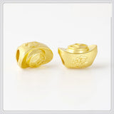 10 PCS 13x8mm Matte Plated Ingot Beads Spacer Alloy Loose Bead