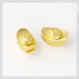 10 PCS 13x8mm Matte Plated Ingot Beads Spacer Alloy Loose Bead