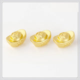10 PCS 13x8mm Matte Plated Ingot Beads Spacer Alloy Loose Bead
