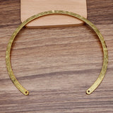 10 PCS 146mm Metal Choker Collar Neck Strap Necklace Base Settings