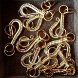10 PCS 14K Plated Brass Lobster Clasps for DIY Jewelry Making Findings