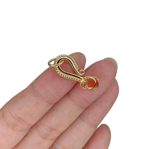 10 PCS 14K Plated Brass Lobster Clasps for DIY Jewelry Making Findings