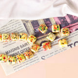10 PCS 14mm Square Ceramic Beads Spacer Loose Bead DIY Jewelry Making