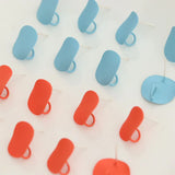 10 PCS 15mm Copper Spray Paint Round Ear Stud Earrings DIY Jewelry Making