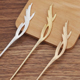10 PCS 160x16mm KC Gold Hair Sticks DIY Hair Accessories