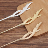 10 PCS 160x16mm KC Gold Hair Sticks DIY Hair Accessories