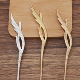 10 PCS 160x16mm KC Gold Hair Sticks DIY Hair Accessories