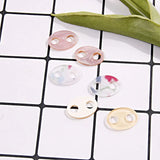 10 PCS Acrylic Oval Earrings Charms For DIY Jewelry Making