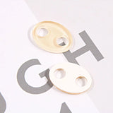 10 PCS Acrylic Oval Earrings Charms For DIY Jewelry Making
