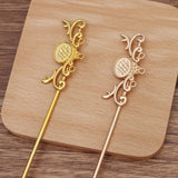 10 PCS Metal Flowers Hair Sticks DIY Accessories for Jewelry Making