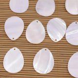 10 PCS 20x30mm Teardrop Shell Natural Mother of Pearl DIY Jewelry Making