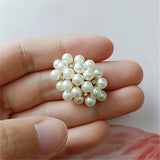 10 PCS Crystal Rhinestone Pearl Connectors Charm Findings
