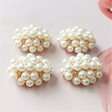 10 PCS Crystal Rhinestone Pearl Connectors Charm Findings