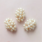 10 PCS Crystal Rhinestone Pearl Connectors Charm Findings