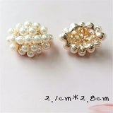 10 PCS Crystal Rhinestone Pearl Connectors Charm Findings