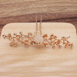 10 PCS Metal Alloy Flowers Hair Sticks Settings Hair Fork DIY Accessories