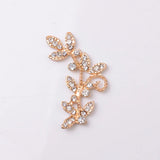 10 PCS Crystal Rhinestones Leaf Branches Jewelry Making DIY Accessories