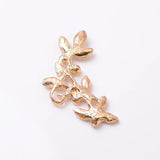 10 PCS Crystal Rhinestones Leaf Branches Jewelry Making DIY Accessories