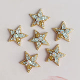 10 PCS 23*24mm Rhinestone KC Stars Pentagram DIY Jewelry Findings