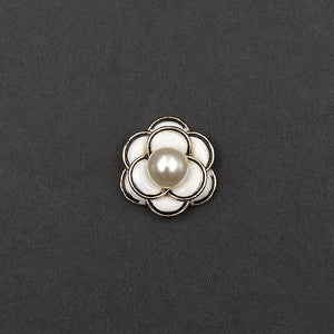 10 PCS Glaze Enamel Pearl Flowers DIY Jewelry Making