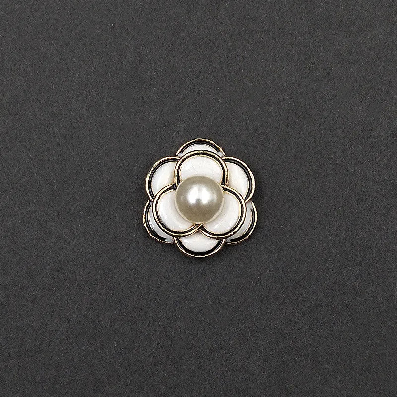 10 PCS Glaze Enamel Pearl Flowers DIY Jewelry Making