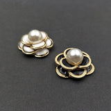 10 PCS Glaze Enamel Pearl Flowers DIY Jewelry Making