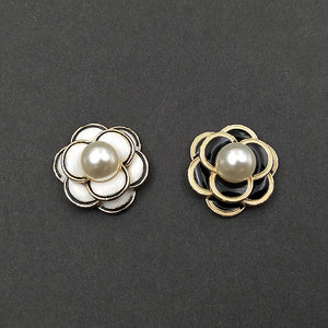 10 PCS Glaze Enamel Pearl Flowers DIY Jewelry Making