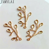 10 PCS 23x36mm KC/Silver Plated Branch Pendant Charms