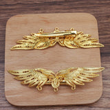 10 PCS 24x100mm Gold/Silver Plated Wings Hair Clip Metal Alloy Wings Hairpin
