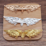 10 PCS 24x100mm Gold/Silver Plated Wings Hair Clip Metal Alloy Wings Hairpin