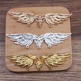 10 PCS 24x100mm Wings Pendant Alloy Bridal Hair Accessories for Jewelry Making