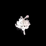 10 PCS Ballerina Girl Resin Flower Headwear Earrings DIY Jewelry Making