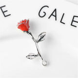 10 PCS Enamel Rose Flower Pendant DIY Jewelry Accessories