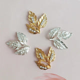 10 PCS 26*29mm Metal Alloy Leaf DIY Jewelry Accessories
